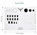 Ejiubas Silicone Rollable Nail Art Mat Manicure Workspace Sheet Easy Nail Art Tool - Pack of 1 with Handy Bag