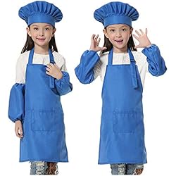 JLySHOP Enfants Toque de Chef Tablier - Cuisine Cuisson Cuisson Porter (6-12 Ans)