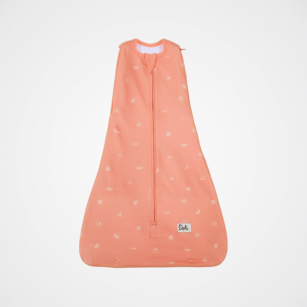 Owli Uyku Gurusu Blush 0.3 TOG, 4’ü 1 Arada Bebek Kundak ve Uyku Tulumu, 0-36 Ay, Somon
