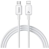 Baseus Crystal Hızlı Şarj C+Lightning 20W 1m Data Kablo - Beyaz