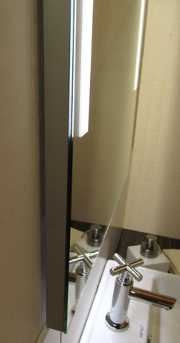 Bricode Süd 50 x 75 LED Lichtspiegel & Badspiegel warmweiß Twins (F) mit Kantenlicht unten - 3