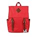 Produktbild YAAGLE Rucksack Damen und Herren Unisex schick mit Deckel Schultertasche Schulrucksack Laptoptasche-rot