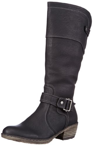 Rieker Womens 93750 Cowboy Boots Black Schwarz (schwarz 00) Size: 37