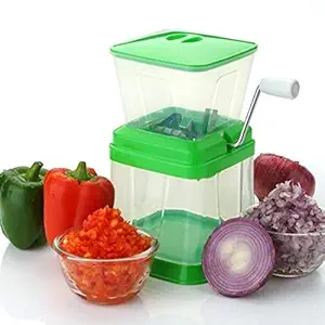 DEYK Small Onion Chopper and Vegetable Chopper Quick Cutter with Rotating Blade