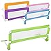 TecTake Bed guard toddler safety childs bedguard baby folding mesh rail 102cm - different colours - (Green)