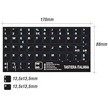 Kit Adesivi Per Tastiera Italiana - Sticker PVC Nero Per - Foto 3