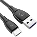 Produktbild Syncwire USB C Ladekabel 1M - USB Typ C auf USB 3.0 Kabel Schnellladekabel für Samsung Galaxy S9/S8/S8Plus/Note8/Note9, LG G5 G6 V30, Huawei P9/P10/P20/Mate9, Sony Xperia XZ, HTC 10/U11- Schwarz