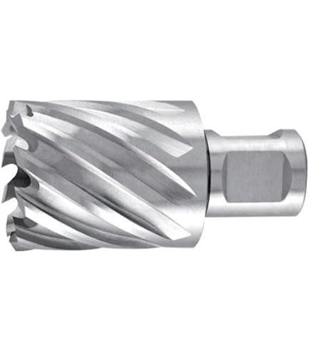Ruko HSS Core Drill Bit With 3/4 Inch Weldon Shank, CBN Ground, Bright Finish, 30.0 Mm Diameter, 63.0 Mm Length, R108230