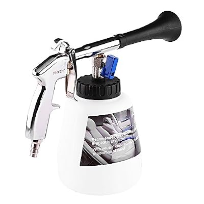 Qiilu Pistolet de nettoyage à Haute Puissance Intérieur de Voiture Pulse de Pulvérisation d'air Pulvérisateur Buse Bouteille de mousse(Europe)...