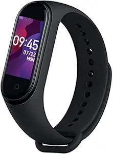 SHOPTOSHOP Smart Band Fitness Tracker Watch Heart Rate with Activity Tracker Water Resistant Body Functions Like Steps Counter, Calorie Counter, Heart Rate Monitor(Black)