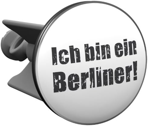 Plopp Sink Plug Ich bin ein Berliner, Plug, for Wash Basin, Drainage