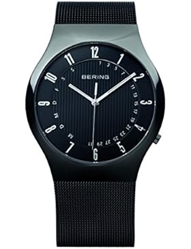 Bering Time Herren-Armbanduhr XL Radio Controlled Analog Quarz Edelstahl 51840-222