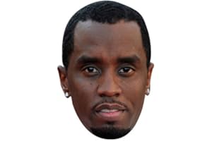 FoxyPrinting P DIDDY Party Face Fancy Dress JB Actor Movie Tv Celebrity Cardboard Party Face Mask Fancy Dress