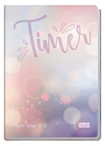 Preisvergleich Produktbild Häfft-Timer A5 2018 / 2019 [Bubbles] Fadenheftung, Hardcover, runde Ecken, Schülerkalender / Studentenkalender / Ausbildungskalender / Semesterplaner, August 2018 - September 2019