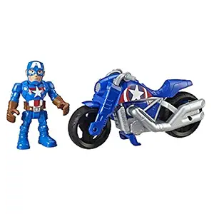 Super Hero Adventures Playskool Heroes Marvel Captain America Victory Racer (Kids Ages 3 and Up)