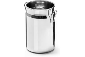 Forgast Bricco per Latte Montalatte Professionale in Acciaio Inox 145 ml, Lattiera Mucca, Brocca in Schiuma Schiumatore, per Servire Latte, Caffè, Zucchero