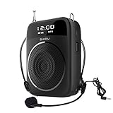 『2 EN 1 AMPLIFICADOR DE VOZ Y ALTAVOZ BLUETOOTH』 - Este no solo es un buen amplificador de voz que puede proyectar su voz de manera clara y alta, sino que también puede usarse como un altavoz Bluetooth. Admite grabación, reproducción en bucle, entrada auxiliar, tarjeta micro SD y disco U.