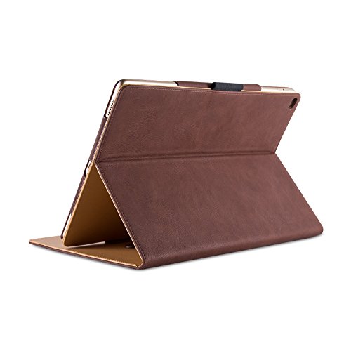 iPad PRO 12.9″ Hülle – JAMMYLIZARD Ledertasche Smart Cover mit Standfunktion für iPad PRO 12.9″, BRAUN & HONIG, [MIT STIFT-HALTER] - 4