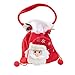 Produktbild bismarckbeer Weihnachten Weihnachtsmann Schneemann Bär Xmas Candy Geschenk Tasche Samt Kordelzug Beutel, multi, Santa Claus