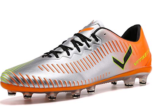 Elaphurus Herren Fußballschuhe Unisex-Erwachsene FG/AG Fußball Schuhe, 1-orange, 39 EU