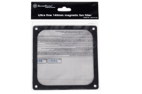 SilverStone SST-FF143B – 140 mm Lüfterabdeckung mit ultra-feinem Staubfilter, Magnet-Montage, schwarz - 4