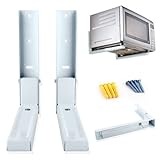 Microwave White Wall Mounting Holder Brackets With Extendable Arms By HOME HUT®