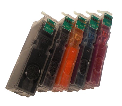 5 XL TINTENPATRONEN MIT CHIP für Canon mit FREIE FARBAUSWAHL IP 7200 Serie iP7250 ip8700 Serie iP8750 MG5400 Serie MG5450 MG 5500 Serie MG5550 MG5600 Serie MG5650 MG6300 Serie MG6350 MG6400 Serie MG6450 MG6600 Serie MG6650 MG7100 Serie MG7150 MG7550 iX6850 MX725 MX925 ersetzt PGI-550XL und CLI-551XL Pixma Serie mit Chip - 2