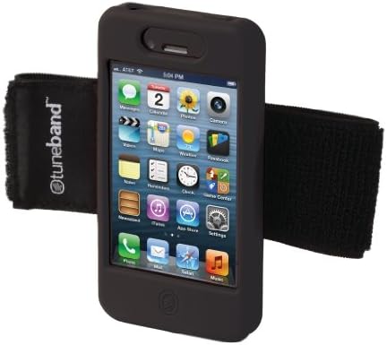 TuneBand for iPhone 4 / iPhone 4S, Premium Sports Armband with Two Straps and Two Screen Protectors (Black)