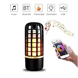 audio dynamics cd-2000e Tragbare drahtlose Bluetooth 4.2-Lautsprecher: Mit der Premium Bluetooth 4.2-Technologie können Sie mühelos eine Verbindung zu allen Bluetooth-fähigen Geräten mit einer Reichweite von bis zu 30 Metern herstellen. Die Verbindung ist schnell, einfach und stabil. Kompatibel mit den meisten gängigen Smartphones, iOS- (iPhone X enthalten) und Android-Produkten sowie Bluetooth-fähigen Produkten. Dieser Flammenatmosphärenlautsprecher stellt automatisch die Verbindung zum zuletzt verwendeten Gerät wiede