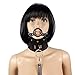 Produktbild Halsband mit Mundknebel, Halskorsett mit Gag-Ring Knebel und O-Ring mit Leine, schwarz - SEE-X Erotik-Toy Mod-Nr 10044