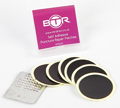 BTR erweiterbare Fahrradtasche / Satteltasche, große Gepäcktasche mit Reparatur-Set, selbstklebende Flicken x 6 & umfangreiches Fahrrad-Reparaturset zur Reifenreparatur mit Fahrrad-Werkzeugen - 4