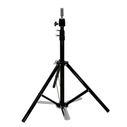 Anself Adjustable Hairdressing Tripod Hairdresser Training Head Stand Holder Cosmetology Mold Clamp