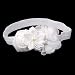 Baby Girl Flower Headband Hair Band Photography Headwear (White)