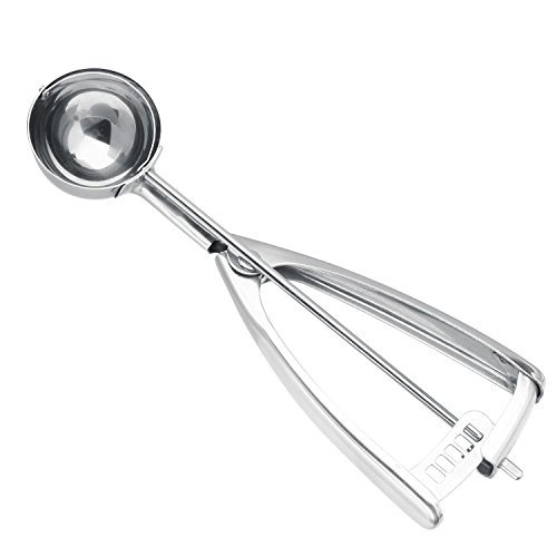 Eisportionierer, Pupow Premium-18/8 Edelstahl Eisportionierer Plätzchen-Scoop, 45mm. (Mittel)