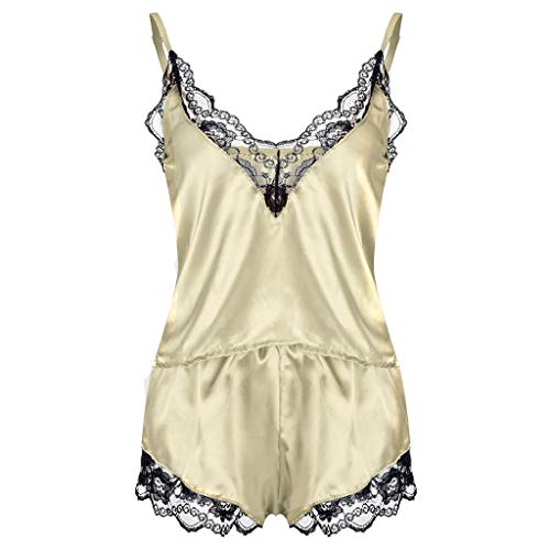 Preisvergleich Produktbild JieGREAT Räumungsverkauf, 2PC Lingerie Women Lace Babydoll Nightdress Nightgown Sleepwear Underwear Set