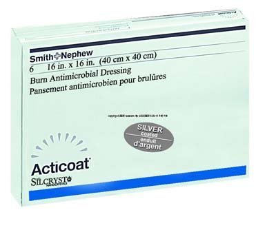 Acticoat Burn Dressing - 4 x 4" - Each Sheet by Acticoat