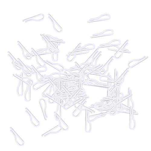 Preisvergleich Produktbild Baoblaze 100 Stück Klar Kunststoff Krawattenklammer Krawattennadel