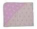 Produktbild framsohn Kinderbadetuch"Organic Stars" mit Kaputze 100 x 100 cm Rosa