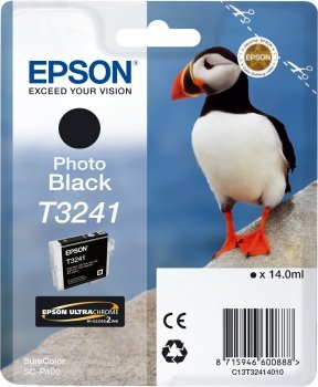 Epson T3241 Cartouche d'encre d'origine Photo Noir