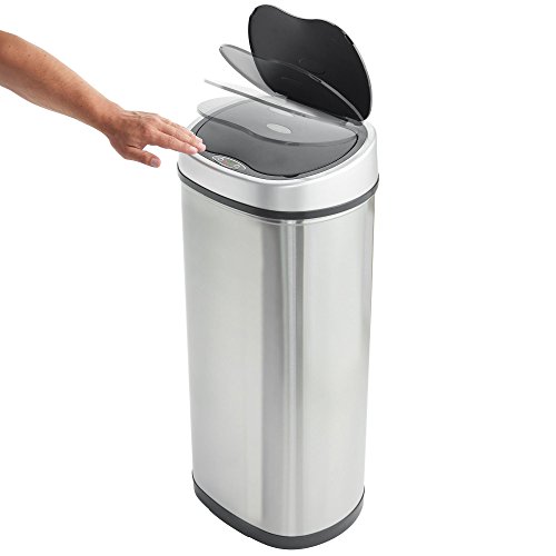 VonHaus 50 l Automatischer Freihändiger Sensor-Mülleimer – Edelstahl – GRATIS 2-Jahres-Garantie - 4