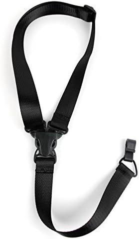 Premium Black Ukulele Guitar Strap With Easy Clip-on Feature & Adjustable Buckles