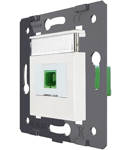 LC/UPC Glasfaserkupplung – Keystone Jack, LC Duplex Singlemode, 25 Stück | Für Patchpanels & Wandplatten