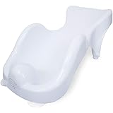 nuby baby bath with built in seat and soft headrest