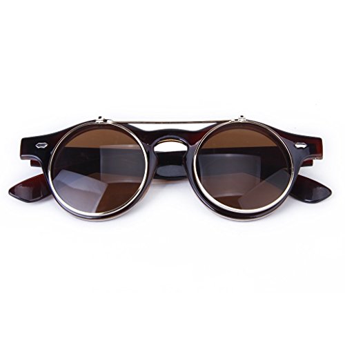 TOOGOO (R) Gafas Estilo Steampunk De Goth Del Vintage Gafas De Sol par
