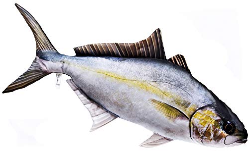 cuscino RICCIOLA idea regalo pesca pescatore peluche Gaby pillow 100cm