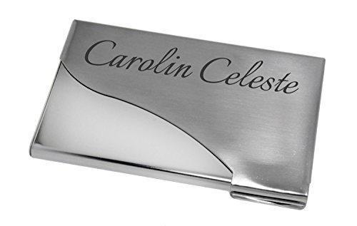 Preisvergleich Produktbild International Connection Lasergravur Visitenkarten-Etui aus Stahl