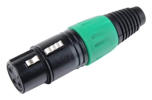Pronomic Steckerset XLR-Male 5-Stück, XLR-Female 5-Stück (zur Kabelkonfektionierung, Montage, Hochwertige Spannzangen-Zugentlastung, stabiles Druckguss-Gehäuse) farbig - 2