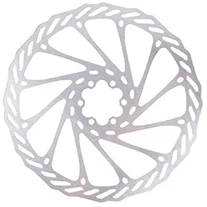 WowObjects Bicycle MTB Mountain Bike Stainless Steel Brake Disc Rotor 203mm with 6 BOL S4C1 | Pack of 1