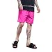 Produktbild hippolo Herren Dry Fit Performance Boardshorts Wasser Sport Beach Short mit Taschen Blend rosarot XXL