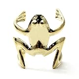 VANKER 1X la rana de la aleación del abrigo del clip de la joyería de la manera Pendientes...